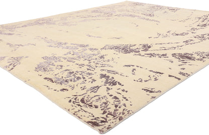 8 x 10 Contemporary Abstract Wool and Silk Rug 31016