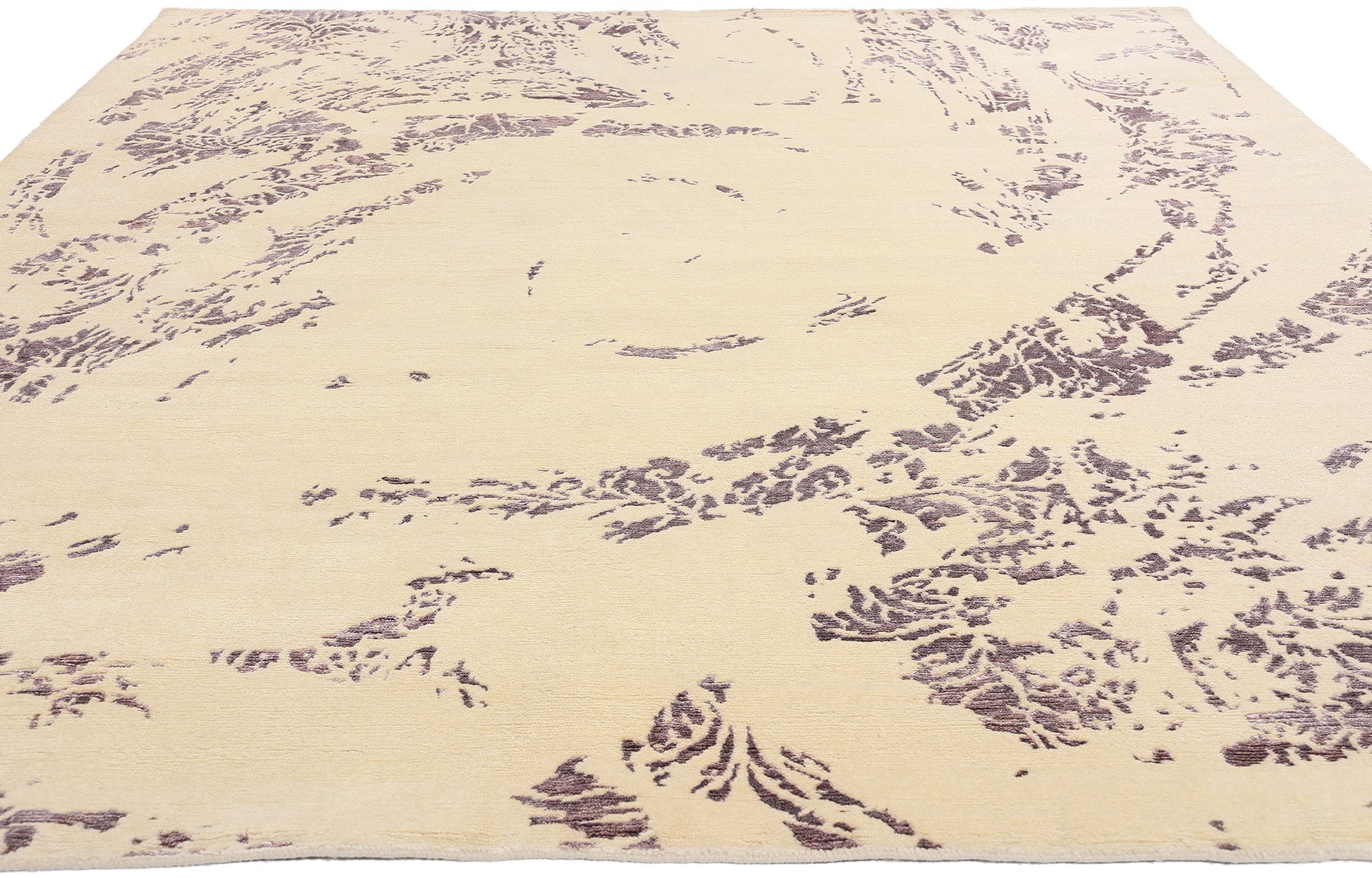 8 x 10 Contemporary Abstract Wool and Silk Rug 31016