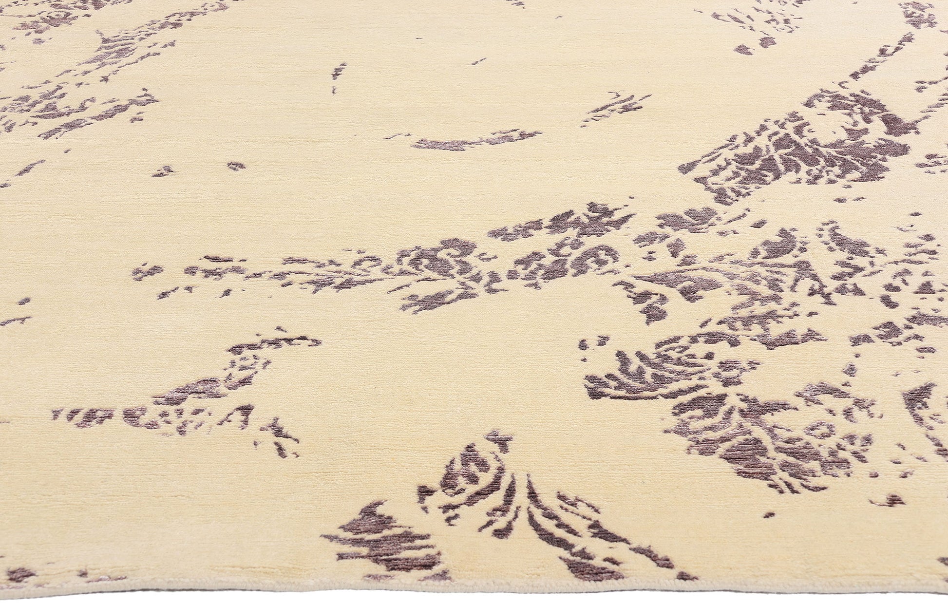 8 x 10 Contemporary Abstract Wool and Silk Rug 31016