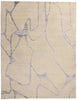 9 x 12 Contemporary Abstract Wool and Silk Rug 31015