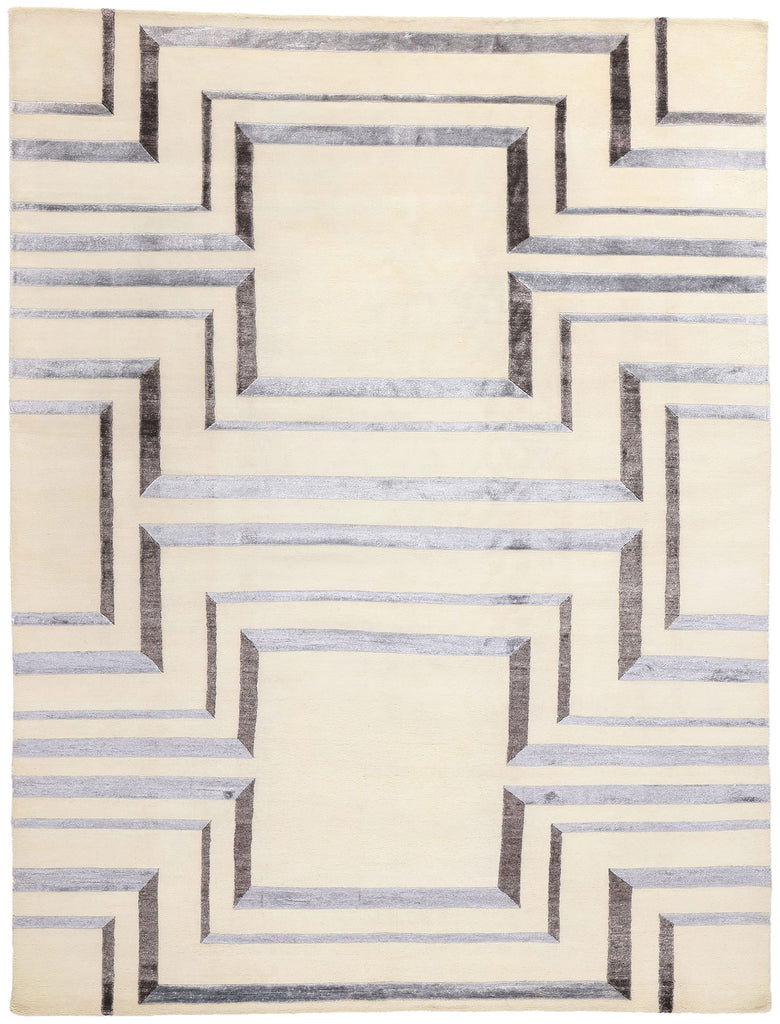 9 x 12 Contemporary Art Deco Rug 31044