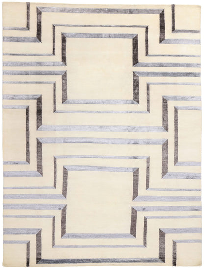 9 x 12 Contemporary Art Deco Rug 31044