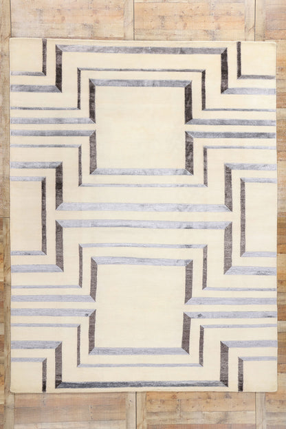 9 x 12 Contemporary Art Deco Rug 31044
