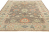 5 x 8 Earth-Tone Turkish Oushak Rug 53425