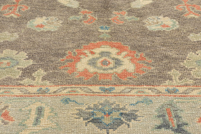 5 x 8 Earth-Tone Turkish Oushak Rug 53425