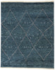 8 x 10 Dark Blue Bohemian Moroccan Rug 31243