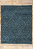 8 x 10 Dark Blue Bohemian Moroccan Rug 31243