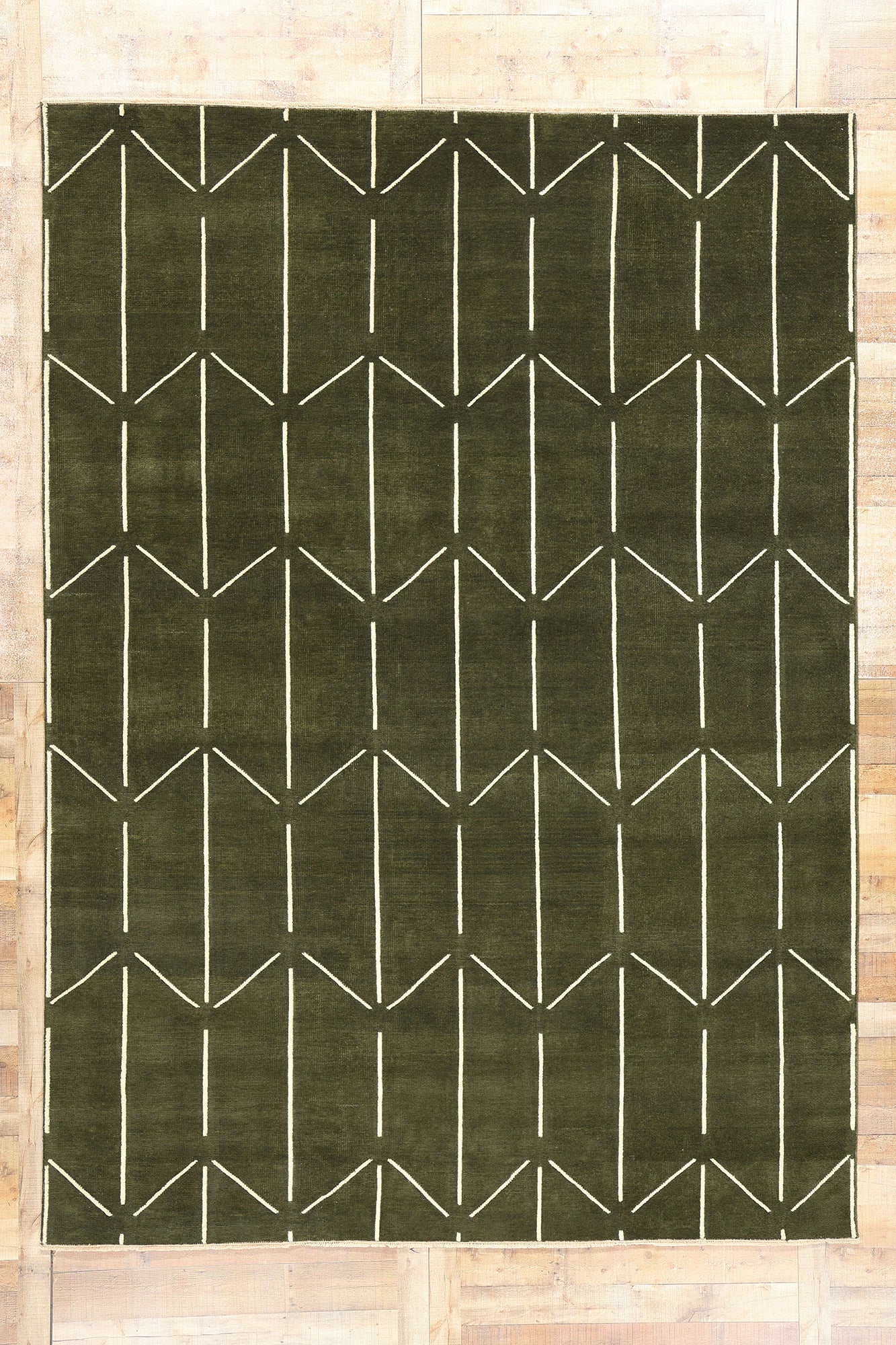 9 x 12 Modern Geometric High-Low Rug 31183