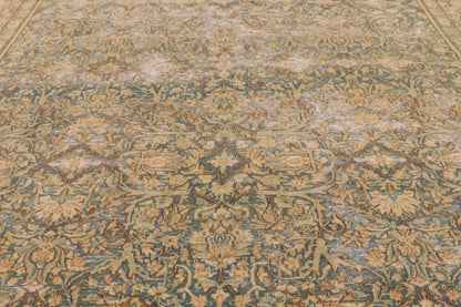 9 x 13 Antique-Worn Persian Kerman Rug 53765