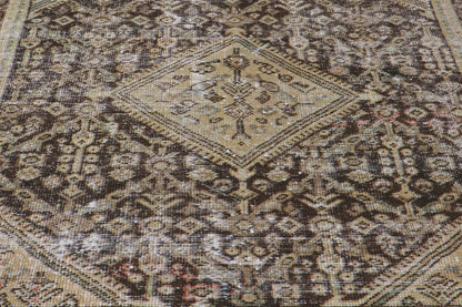 4 x 9 Antique-Worn Persian Mahal Rug 60999