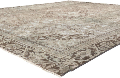 10 x 12 Antique-Worn Persian Mahal Rug 60666