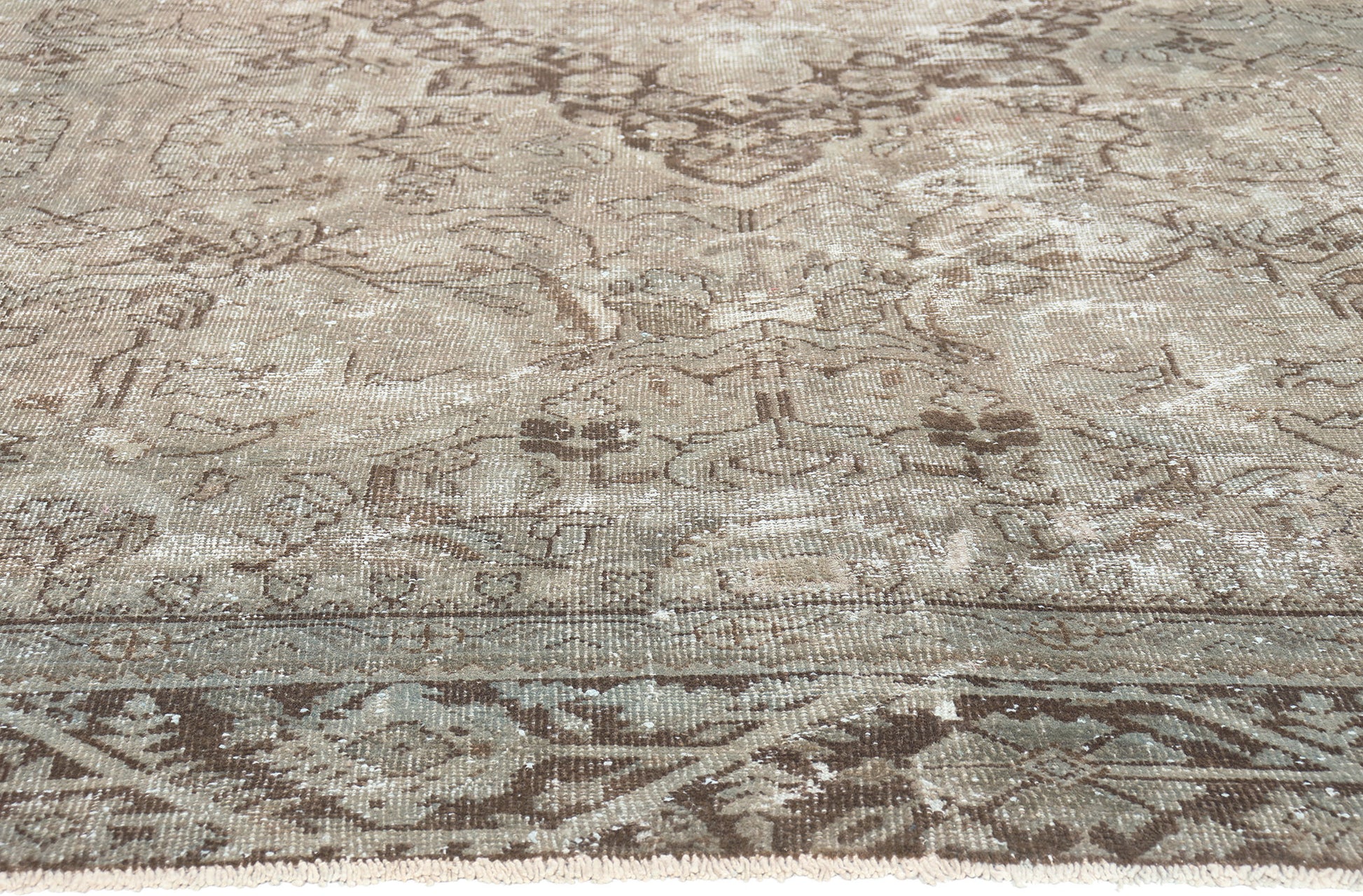 10 x 12 Antique-Worn Persian Mahal Rug 60666