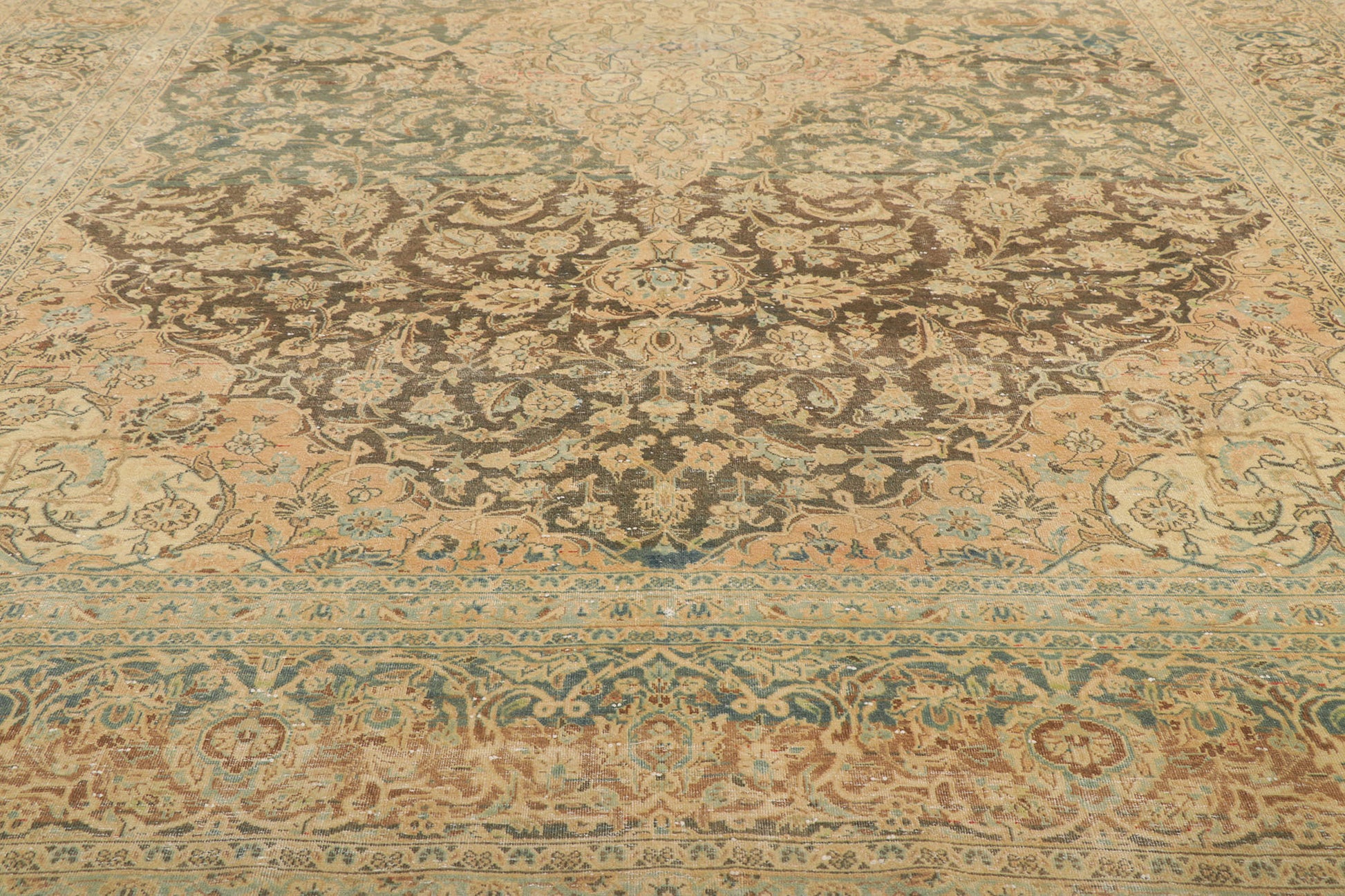 10 x 14 Antique Persian Tabriz Rug 53747