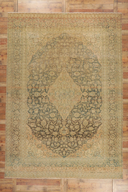 10 x 14 Antique Persian Tabriz Rug 53747