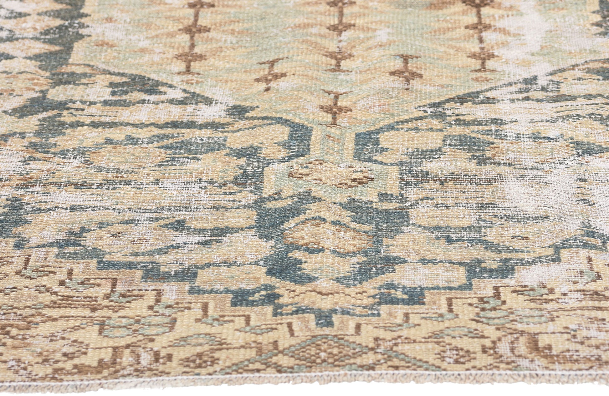 4 x 6 Antique-Worn Persian Malayer Rug 61264