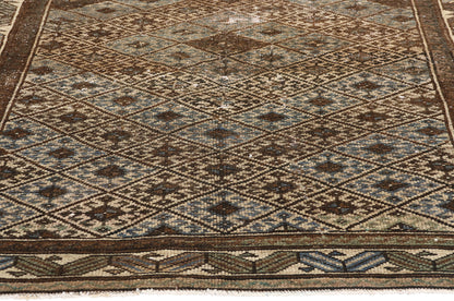 4 x 7 Antique-Worn Persian Hamadan Rug 61016