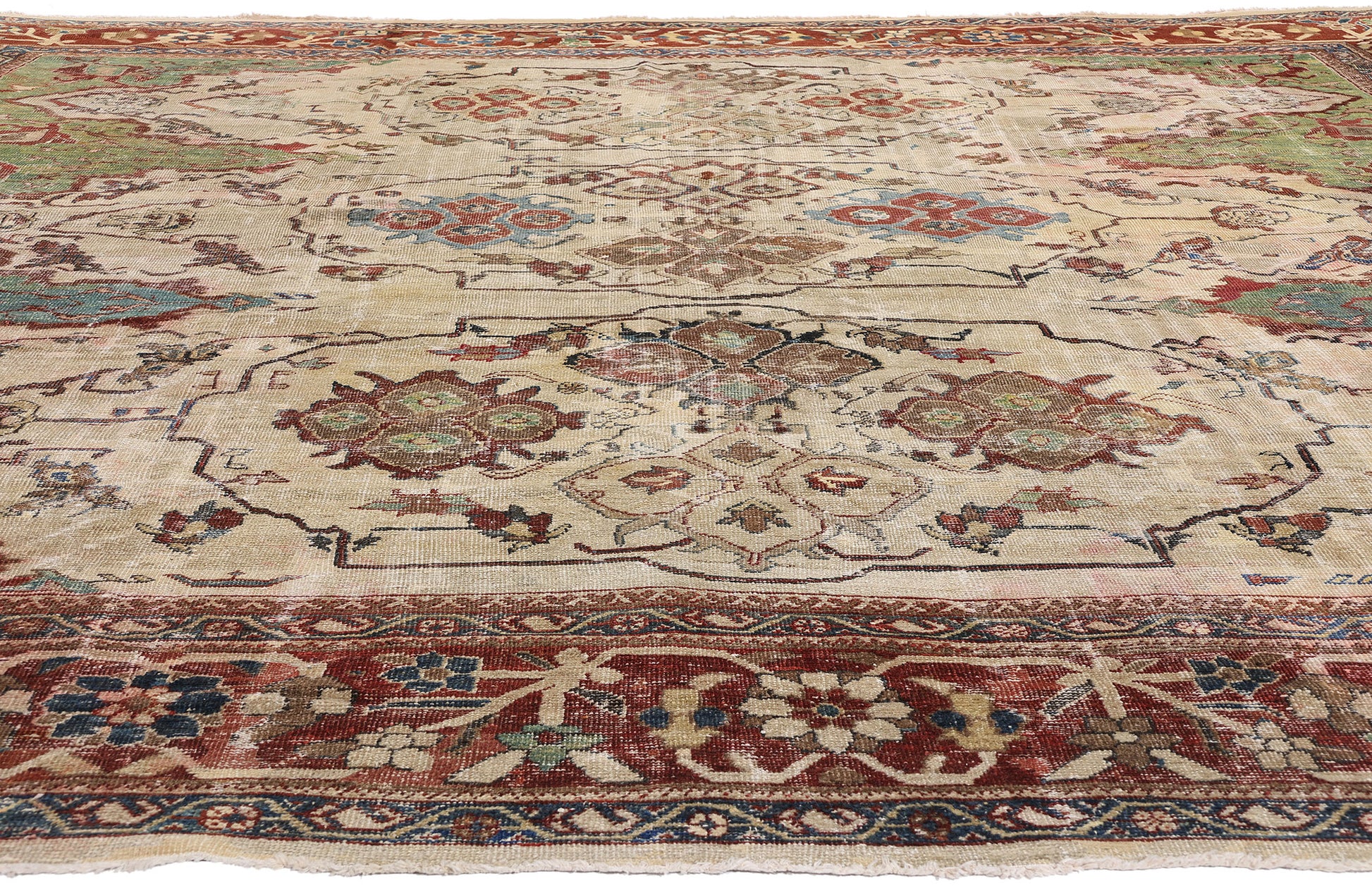 14 x 12 Antique Persian Sultanabad Rug 78330