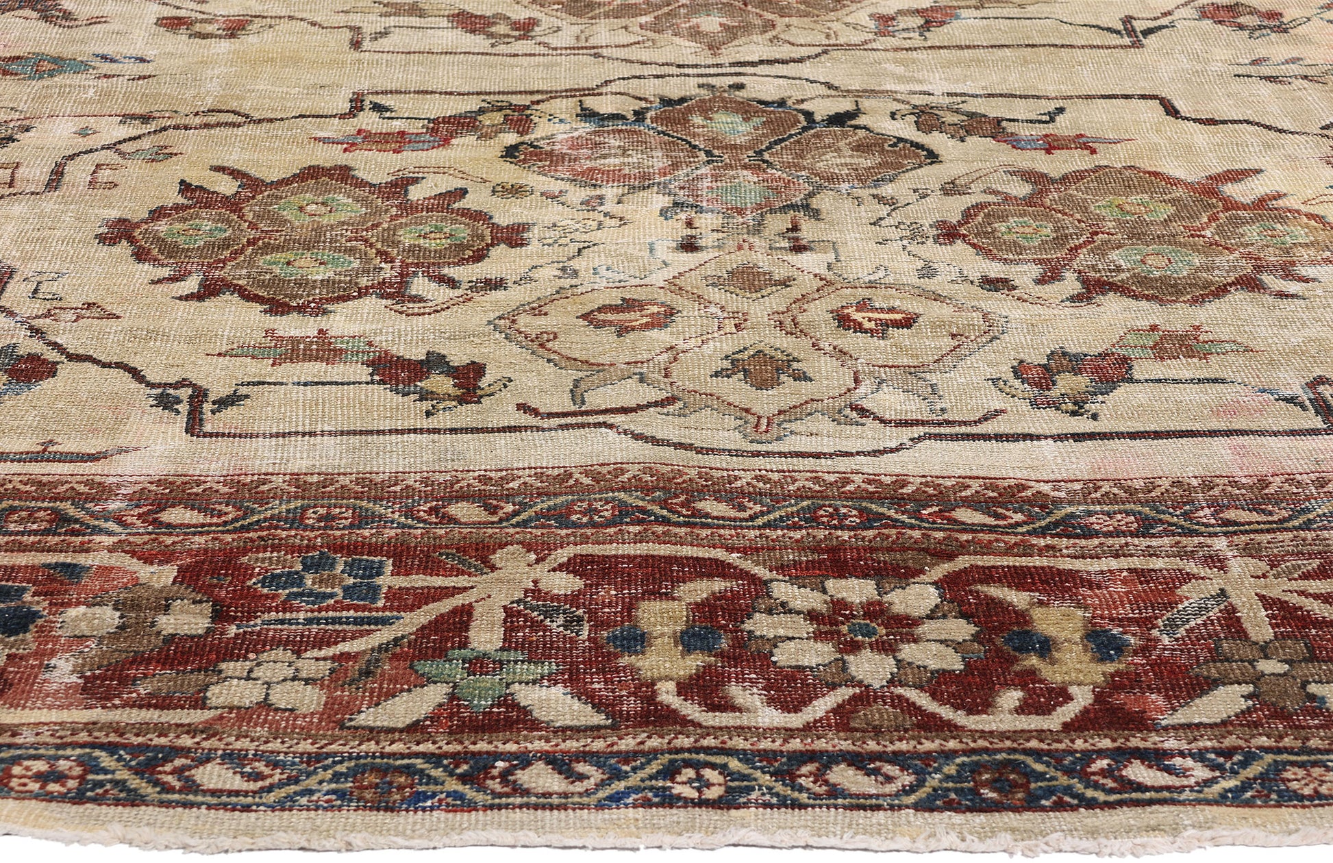 14 x 12 Antique Persian Sultanabad Rug 78330