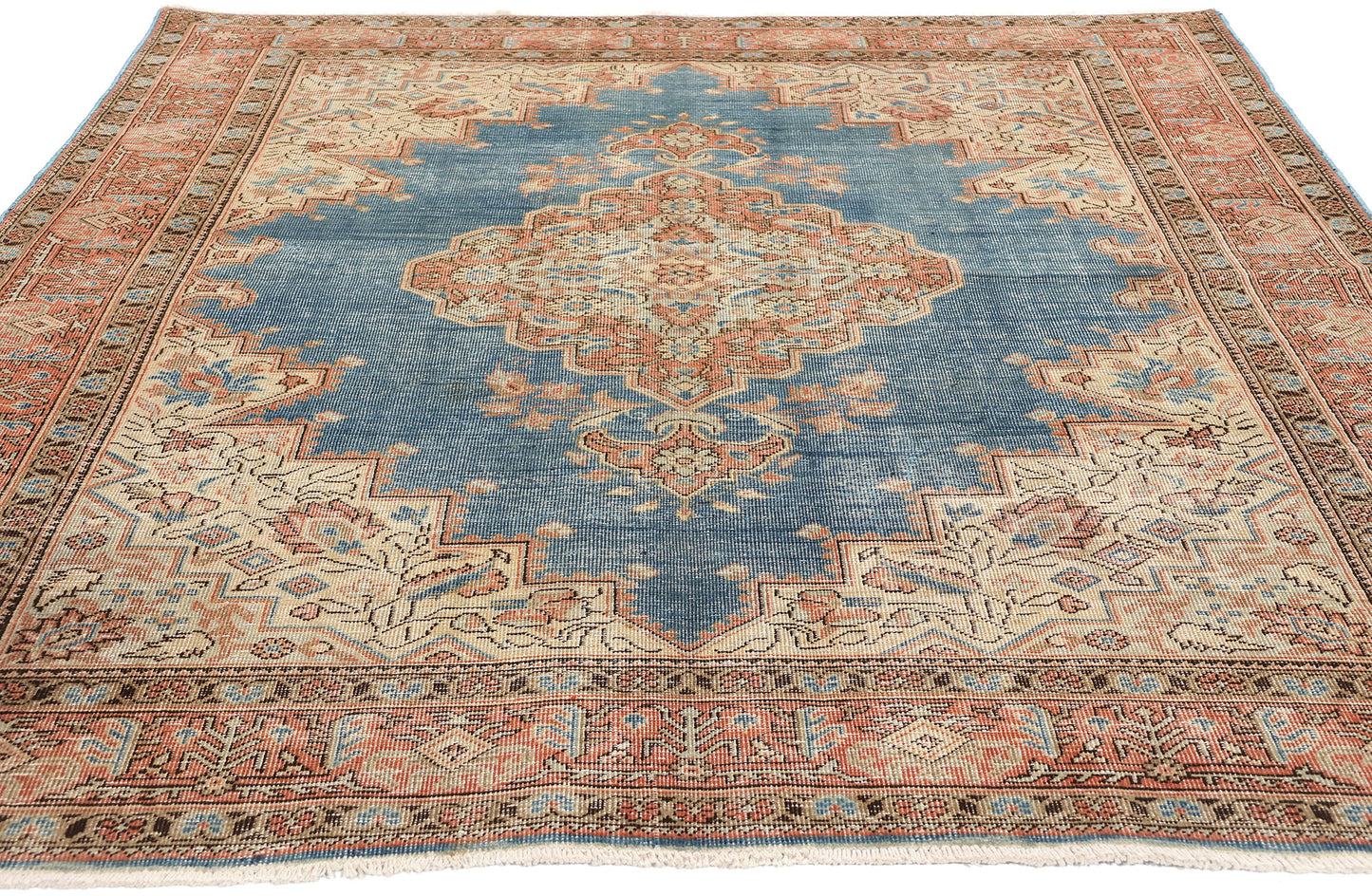 5 x 7 Antique Persian Tabriz Rug 60876