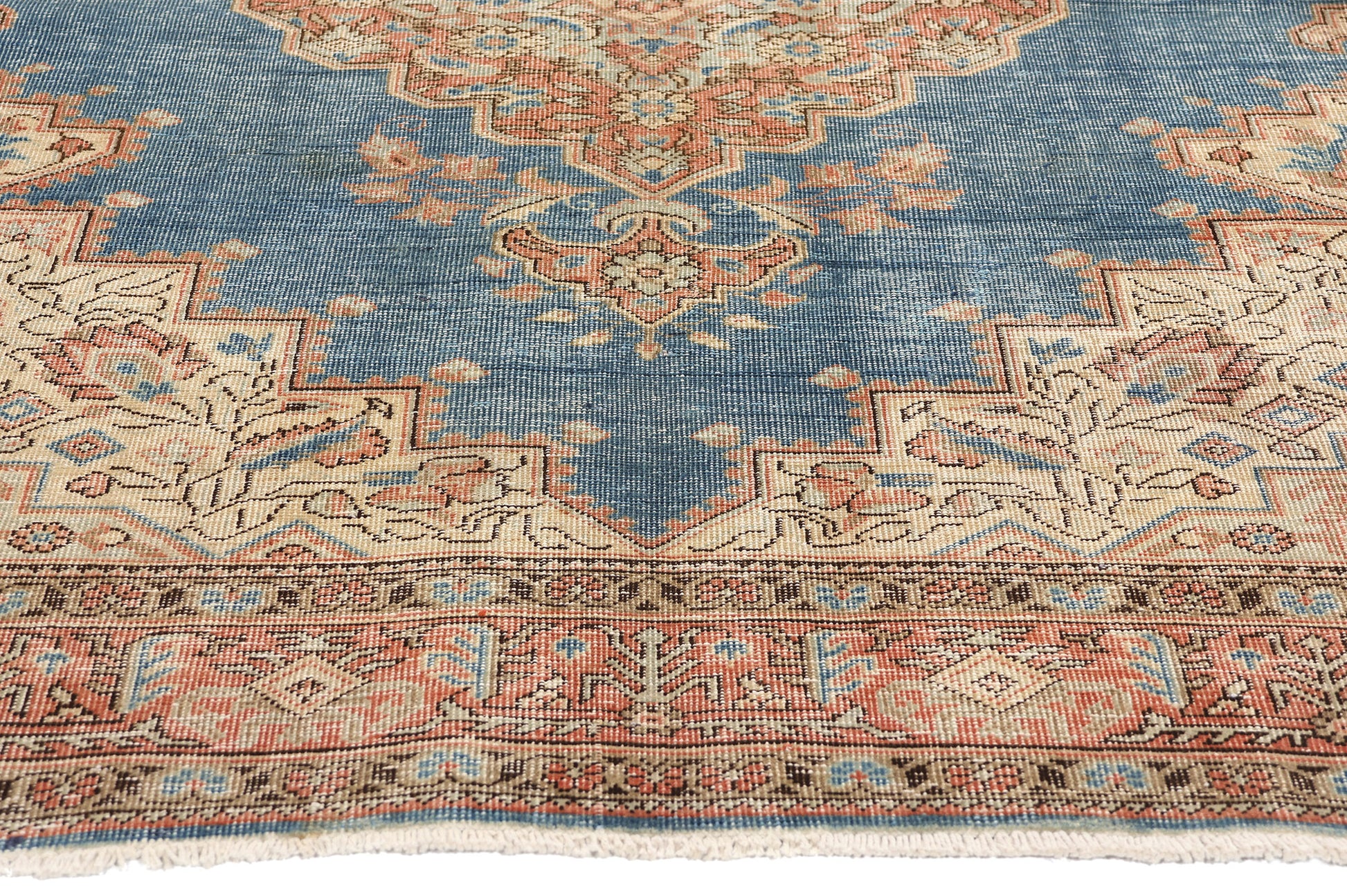 5 x 7 Antique Persian Tabriz Rug 60876