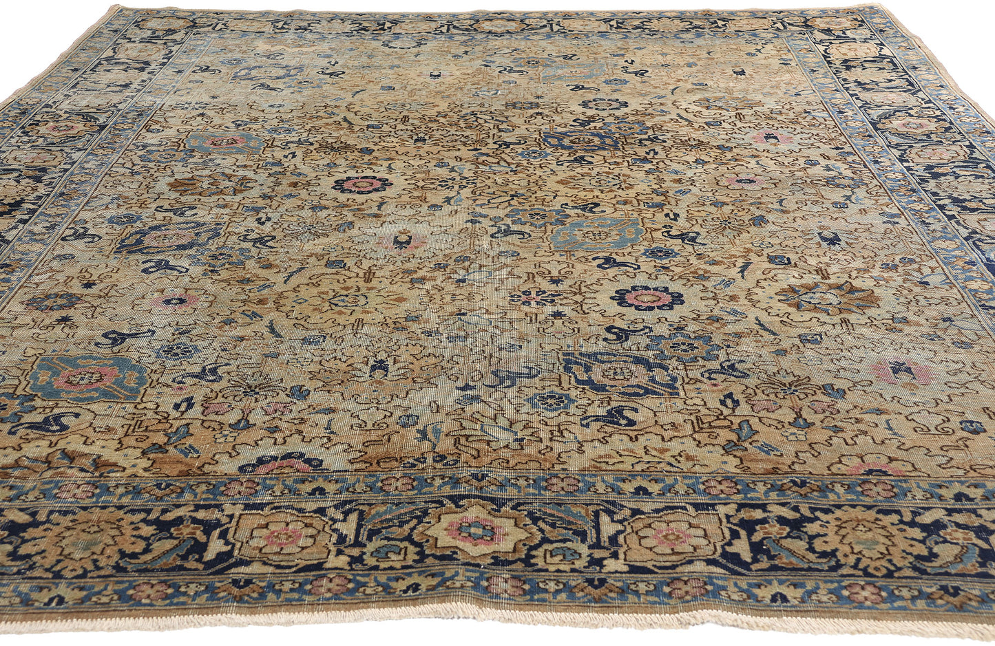 7 x 10 Antique Persian Tabriz Rug 90000