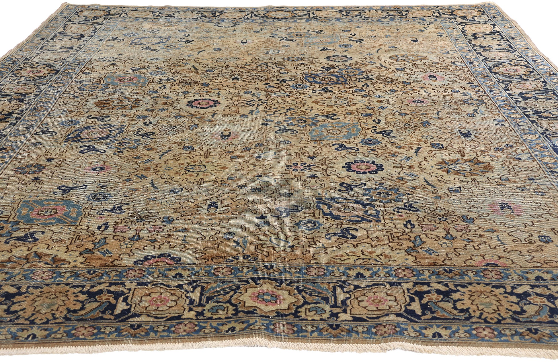 7 x 10 Antique Persian Tabriz Rug 90000