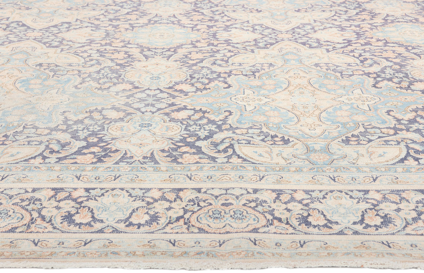 9 x 13 Antique-Worn Persian Kerman Rug 53631