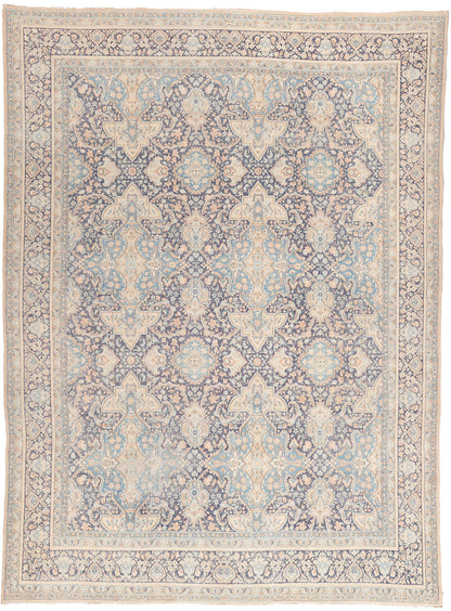 9 x 13 Antique-Worn Persian Kerman Rug 53631