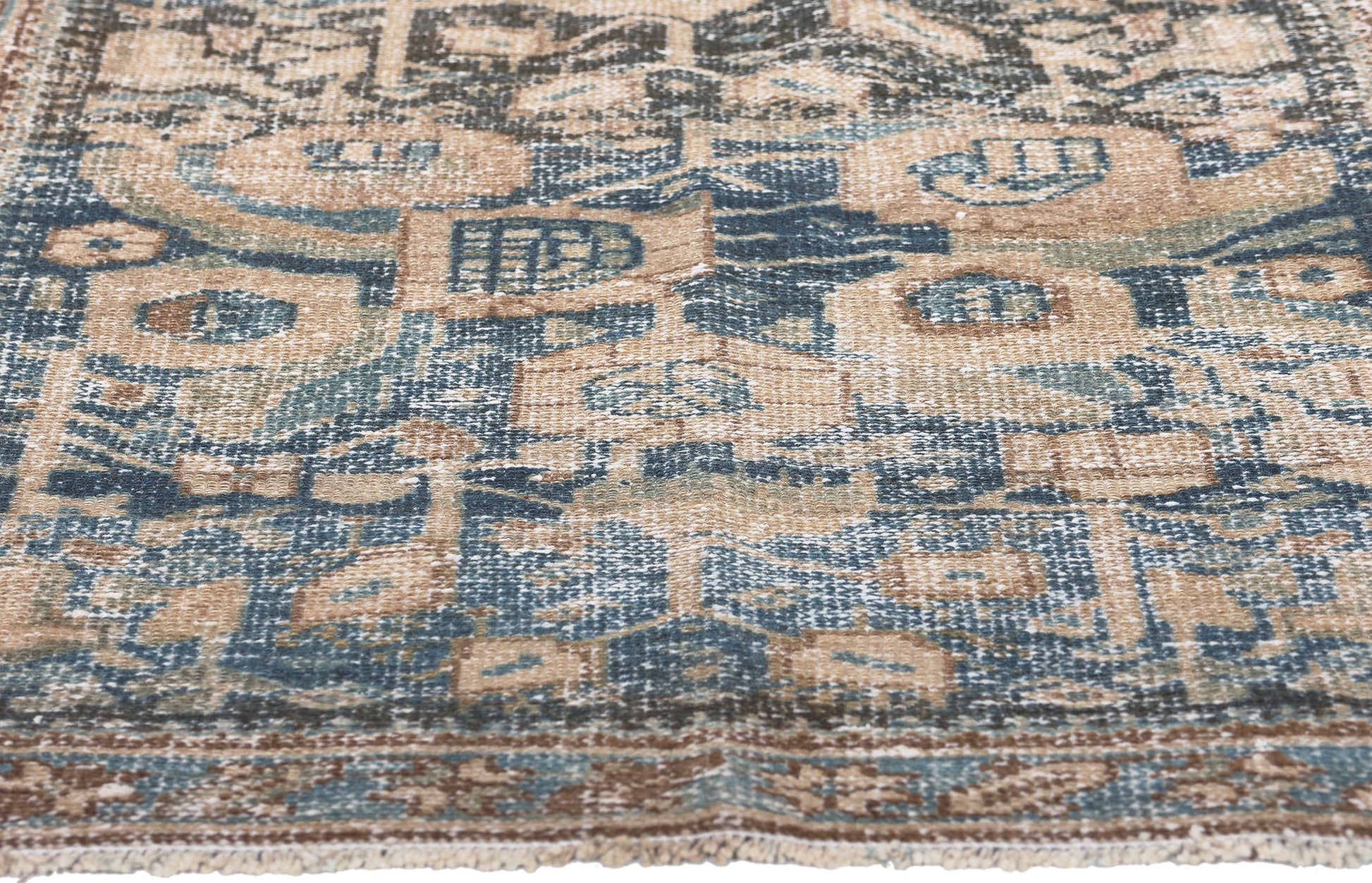 3 x 5 Antique-Worn Persian Hamadan Rug 61276