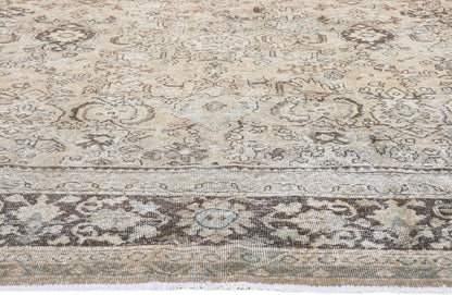 9 x 13 Antique-Worn Persian Mahal Rug 61278