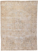 7 x 9 Antique-Worn Persian Tabriz Rug 61272