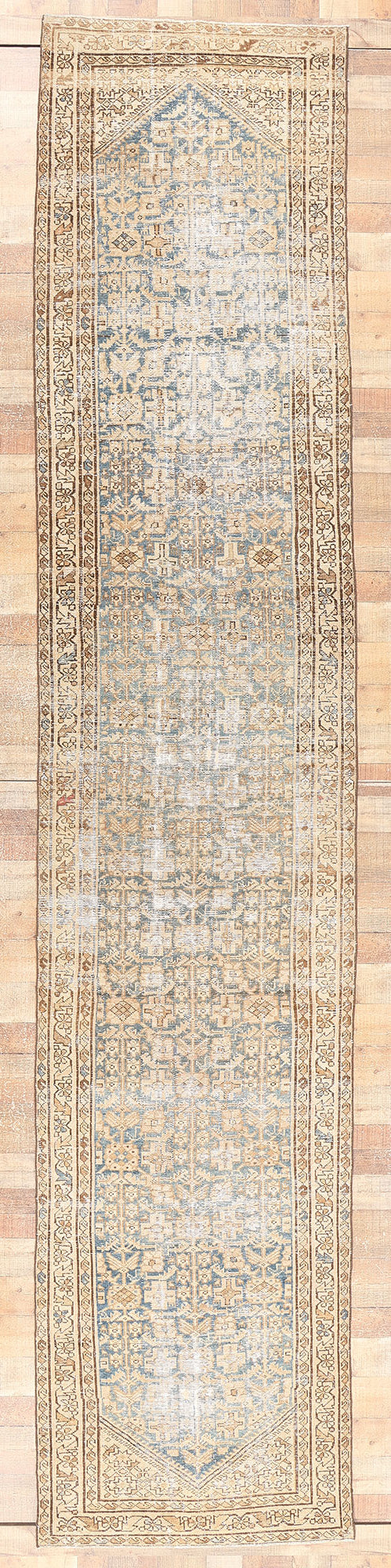 3 x 17 Antique-Worn Persian Malayer Rug 61275