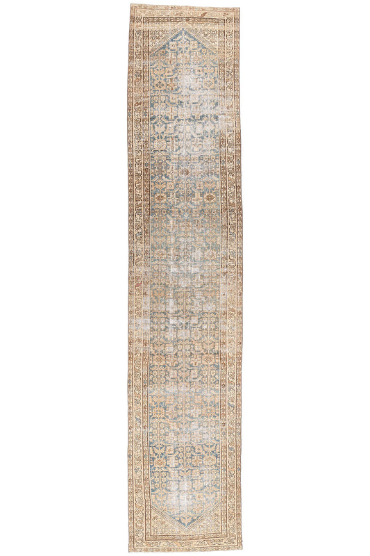 3 x 17 Antique-Worn Persian Malayer Rug 61275