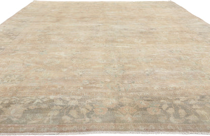 8 x 15 Antique-Worn Persian Tabriz Rug 61273