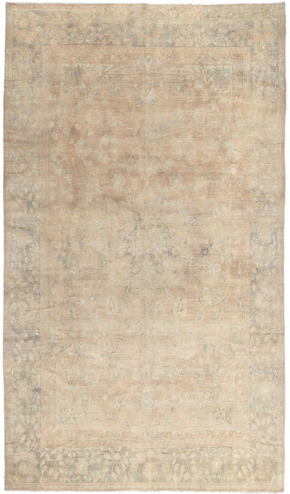 8 x 15 Antique-Worn Persian Tabriz Rug 61273
