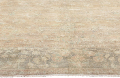 8 x 15 Antique-Worn Persian Tabriz Rug 61273