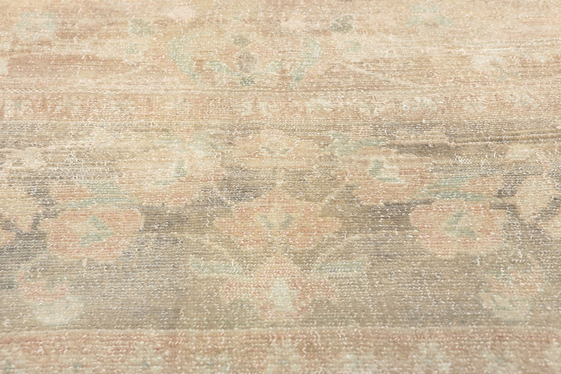 8 x 15 Antique-Worn Persian Tabriz Rug 61273