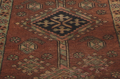 2 x 10 Antique-Worn Persian Heriz Rug 73166