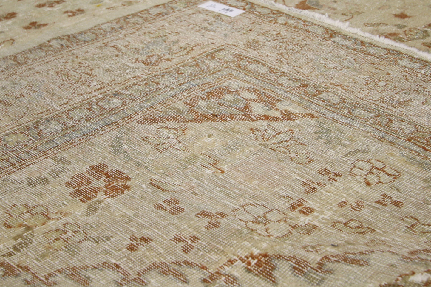 7 x 9 Antique-Worn Persian Mahal Rug 74939