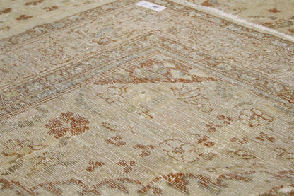 7 x 9 Antique-Worn Persian Mahal Rug 74939