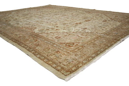 7 x 9 Antique-Worn Persian Mahal Rug 74939