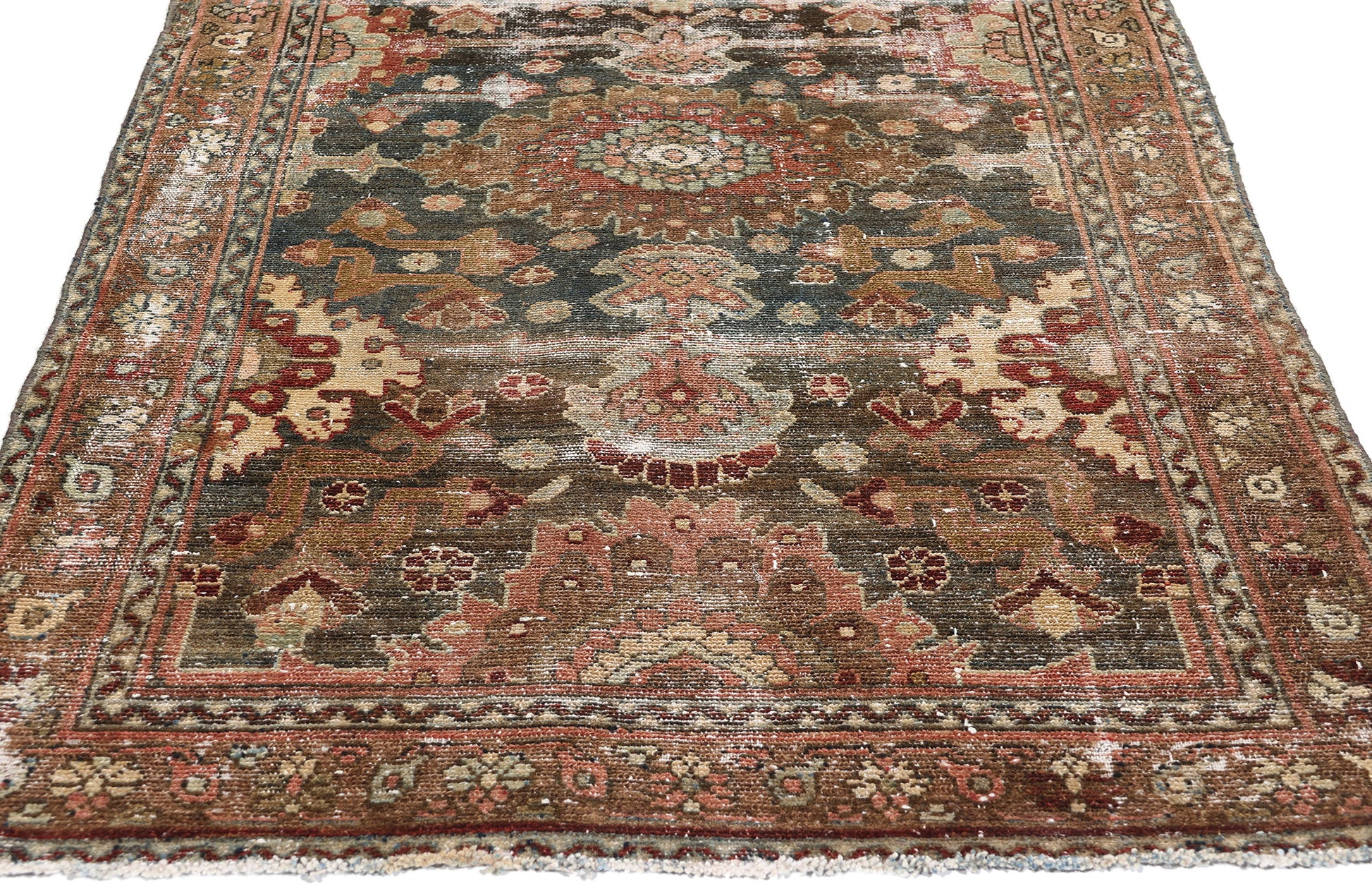 3 x 11 Antique-Worn Persian Malayer Rug 53763