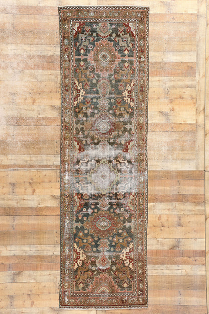 3 x 11 Antique-Worn Persian Malayer Rug 53763