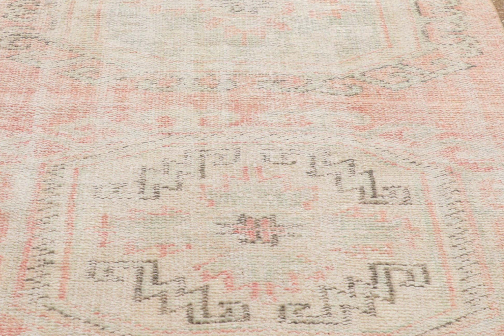 3 x 9 Antique-Worn Turkish Oushak Runner 53786