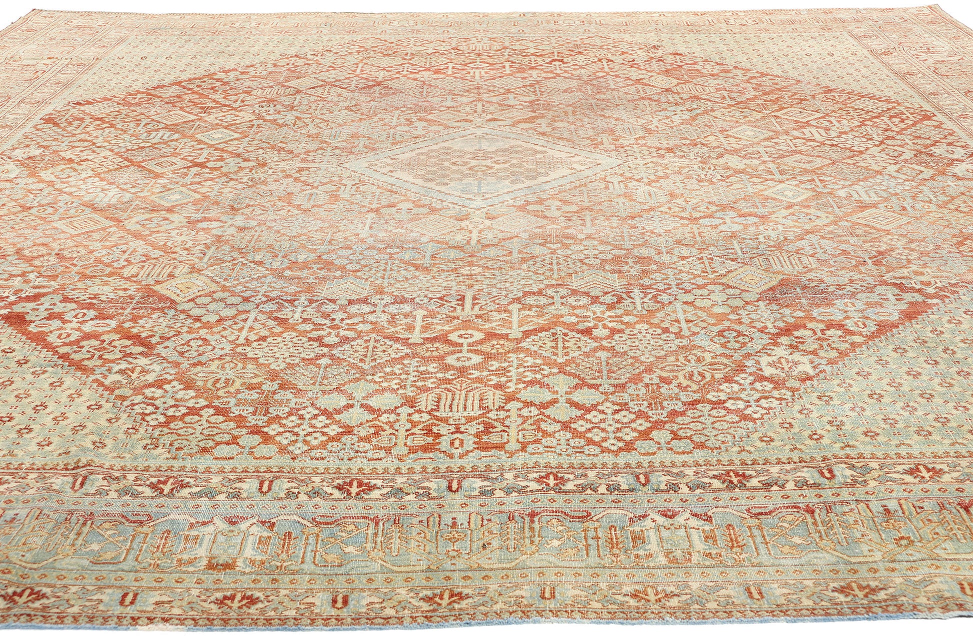 11 x 13 Antique Persian Joshegan Rug 52558