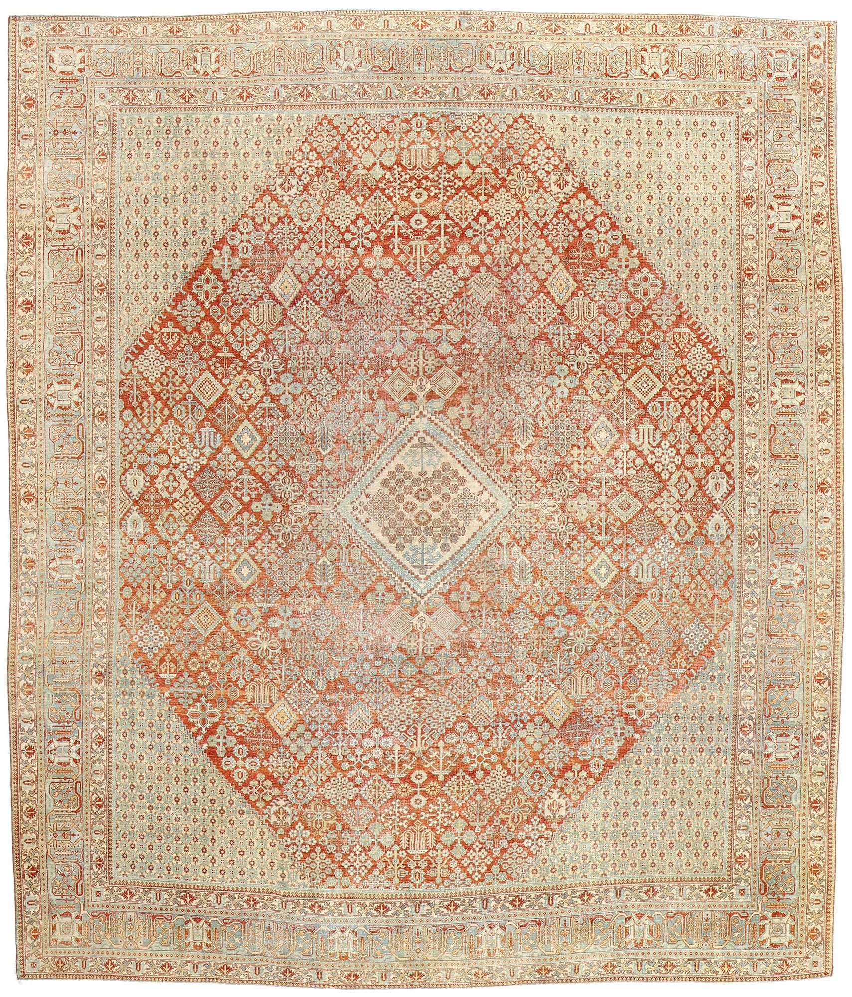 11 x 13 Antique Persian Joshegan Rug 52558