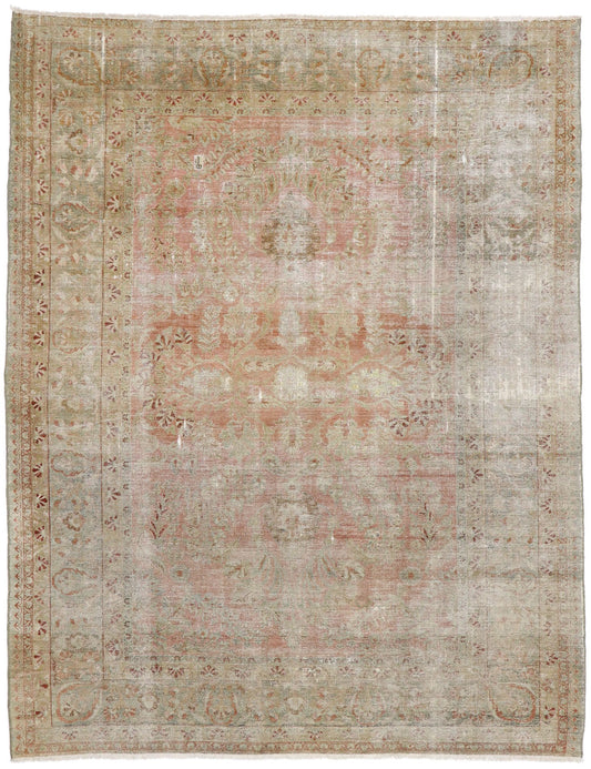 8 x 10 Antique Persian Lilihan Rug 74902