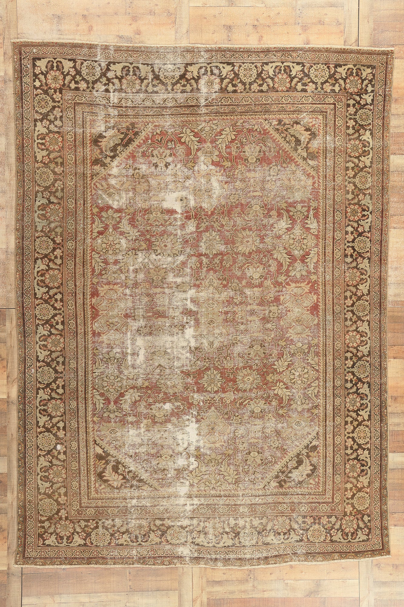 9 x 12 Antique Persian Mahal Rug 76822