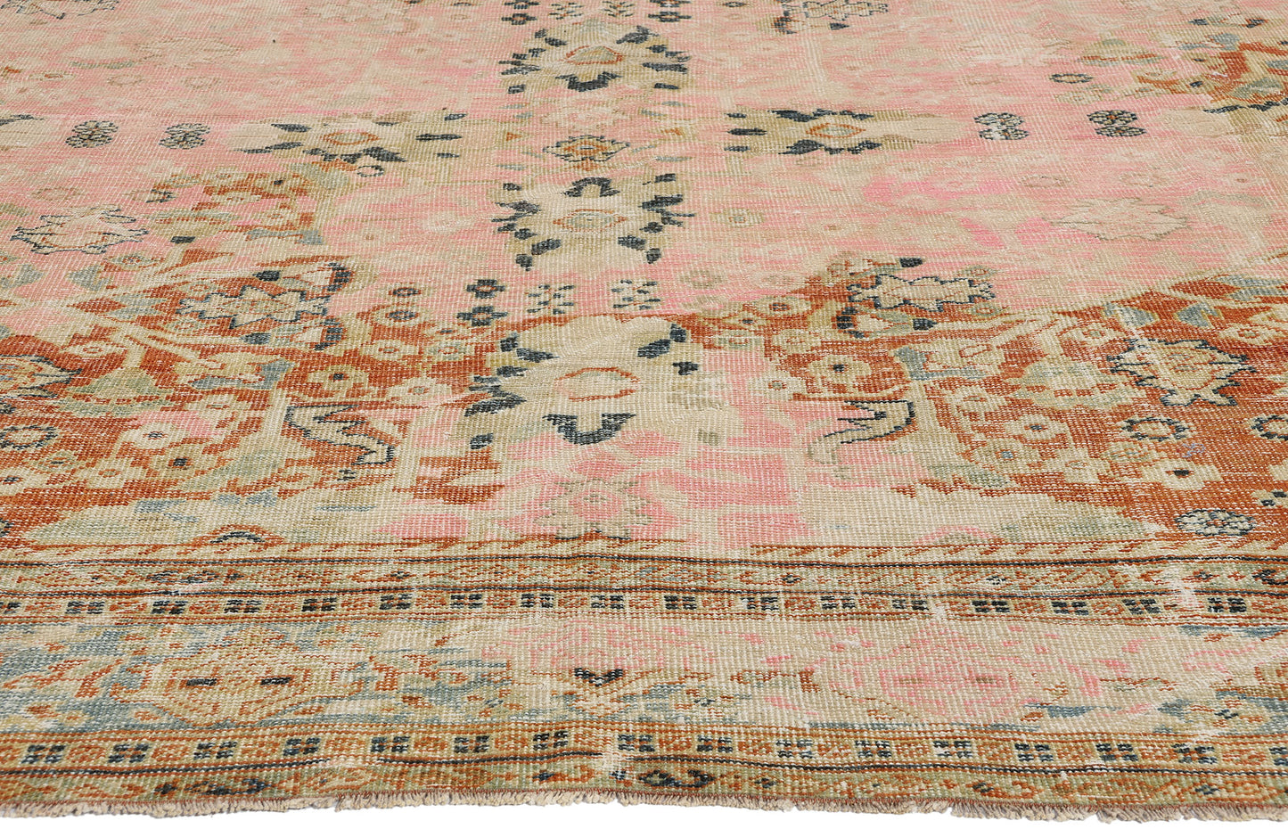 9 x 12 Antique Pink Persian Sultanabad Rug 53910