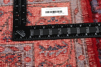 4 x 7 Vintage Red Turkish Sivas Rug 52012
